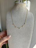 “The Golden Collection” Gemstone Dreams Handmade 14k Gold Plated Necklace