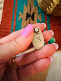 Navajo Sterling Silver & Turquoise Post Earrings Signed