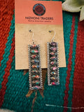 Handmade Pink Dream Mojave & Sterling Silver Dangle Earrings Signed Nizhoni