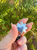 Handmade Sterling Silver, Wild Horse, Turquoise Post Cluster Earrings Signed Nizhoni