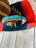 Old Pawn Navajo Sterling Silver & Turquoise Cuff Bracelet