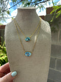 “The Golden Collection” GOLDEN SKY Handmade Natural Golden Hills Turquoise 14k Gold Plated Necklaces