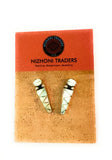 Navajo Opal & Sterling Silver Inlay Dangle Earrings