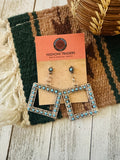 Zuni Sterling Silver & Turquoise Snake Eye Earrings