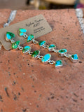 Handmade Sonoran Mountain Turquoise and Sterling Silver 6 Stone Dangles