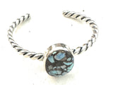 Navajo Sterling Silver & Golden Hills Turquoise Cuff Bracelet