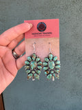 “Turquoise Tide” Navajo Turquoise & Sterling Silver Necklace Earring Set Signed