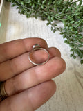 Navajo Sterling Silver Red Fire Opal Ring Size 6