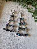 Handmade Purple Dream Mojave And Sterling Silver Dangle Earrings