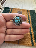 “Harmony” Nizhoni Handmade Turquoise And Sterling Silver Adjustable Ring