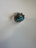 “Harmony” Nizhoni Handmade Turquoise And Sterling Silver Adjustable Ring