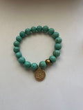 Handmade Beaded Stretch Turquoise Bracelet