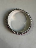 Handmade Pink Dream Mojave & Sterling Silver Bangle Bracelet