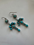 “Turquoise Twinkle” Handmade Turquoise and Sterling Silver Dangles