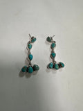 Handmade Turquoise and Sterling Silver Handmade Dangles