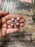 VALENTINES COLLECTION Handmade Pink Conch and Sterling Silver Handmade Dangles