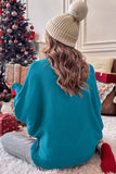 Double Take Full Size Merry Christmas Turtleneck Long Sleeve Sweater