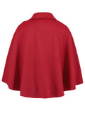 Collared Neck Cropped Cape