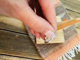 Zuni Sterling Silver & Red Coral Petit Point Ring