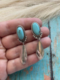 Navajo Sterling Silver & Turquoise Dangle Earrings