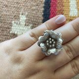 “The Bloom” Handmade Sterling Silver Adjustable Ring