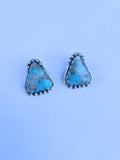 Navajo Sterling Silver & Turquoise Post Earrings