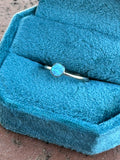 Zuni Sterling Silver & Blue Opal Dot Ring