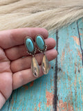 Navajo Sterling Silver & Turquoise Dangle Earrings