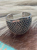 Navajo Sterling Silver Cuff Bracelet Signed