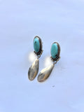 Navajo Sterling Silver & Turquoise Dangle Earrings