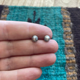 Navajo Sterling Silver Concho point Stud Earrings