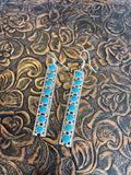 Navajo Sterling Silver & Turquoise Dangle Earrings