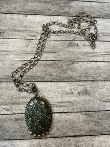 Navajo Turquoise And Sterling Silver Necklace