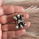 “The Willow” Handmade Sterling Silver & Wild Horse Cluster Adjustable Ring Signed Nizhoni