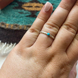 “The Dainty” Navajo Sterling Silver & Turquoise Ring