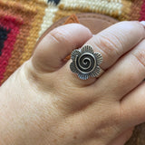 “The Bloom” Handmade Sterling Silver Adjustable Ring